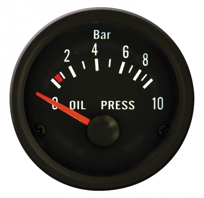 Presion Aceite-Meter  0 > 10 Bar, Incl. Zender En 1 Adapter  52mm